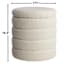 Crosby St. Pax Boucle Round Storage Ottoman, Cream