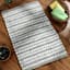 Grey Striped Cotton & Chenille Accent Rug, 20x32