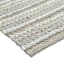 Beige Striped Cotton & Chenille Accent Rug, 20x32
