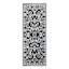 Arrington Black & Grey Traditional Border Washable Accent Rug, 24x55