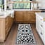 Arrington Black & Grey Traditional Border Washable Accent Rug, 24x55