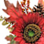 Red Sunflower, Berry & Cone in Pot, 9.5"