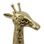 Gold Aluminum Giraffe, 14"