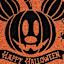 Mickey Happy Halloween Pumpkin Coir Mat, 18x30