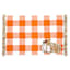 Homespun Harvest Pumpkin Gingham Check Placemat