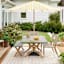 Brown Square Patio Umbrella Base, 42lb
