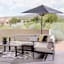 Black Crank & Tilt Round Patio Umbrella, 9'