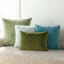 Menlo Teal Chenille Throw Pillow, 18"