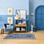 Honeybloom Braxton Accent Chair, Blue