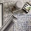 Providence Greta Greek Key Ottoman, Grey
