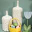 Honeybloom Emily White & Brown Ceramic Vase, 14"