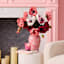 Willow Crossley Pink Soft Touch Poppy Floral Pick, 12.5"