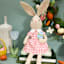 Homespun Easter Blue Flower Table Decor, 9"