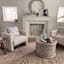 Baxter Accent Chair, Cream