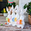 Homespun Easter Rabbits with Multicolor Welcome Sign, 27"