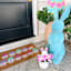 Bunny Brights Multicolor Easter Egg Coir Mat, 18x30