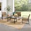 Winslow 4-Piece Seating Patio Set, Brown