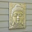 Metal Buddha Outdoor Wall Decor, 22x29