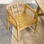 Haven Blonde Acacia Wood & Tan Rope Patio Dining Chair