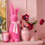 Bunny Brights Pink Flocked Bunny, 26"