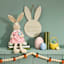 Honeybloom Wooden Honey Bunny Wall Sign, 18"