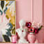 Pink Cermaic Ginger Jar, 11"