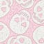 Hey Boo! Pink Fully Beaded Tossed Skull Table Runner, 36"