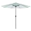Honeybloom Forest Green Multi Stripe Crank & Tilt Round Patio Umbrella, 9'