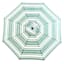 Honeybloom Forest Green Multi Stripe Crank & Tilt Round Patio Umbrella, 9'