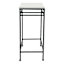 SMALL MARBLE PLANT STAND BLK