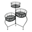 3 Tier Metal Plant Stand Black
