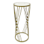 MEDIUM CROSS MARBLE PLANT STAND GOLD