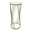 SMALL CROSS MARBLE PLANT STAND GOLD