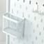 REAL SIMPLE Peg Board Metal Storage Cart, White
