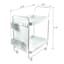 REAL SIMPLE Peg Board Metal Storage Cart, White