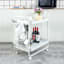REAL SIMPLE Peg Board Metal Storage Cart, White