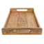Mango Wood Rectangle Cut Handle Tray, 20x14