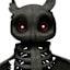 Midnight Shadows Light Sound Black Skeleton Owl