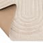 White Tufted Accent Rug, 4x6