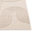 White Tufted Accent Rug, 4x6