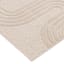 White Tufted Accent Rug, 4x6