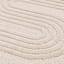 White Tufted Accent Rug, 4x6