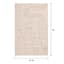 White Tufted Accent Rug, 4x6