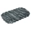 Black Smoke Scalloped Marble Tray, 12x7