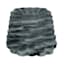 Black Smoke Scalloped Marble Tray, 12x7