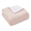 Pink & White Reversible Microfiber Comforter & Sheet Set, Full/Queen