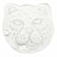 Pink Leopard Face Shaped Bath Rug, 26"