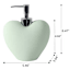 Mint Green Heart Shaped Soap Dispenser