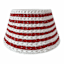 Red & White Paper Rope Tree Collar, 15"