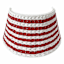 Red & White Paper Rope Tree Collar, 15"